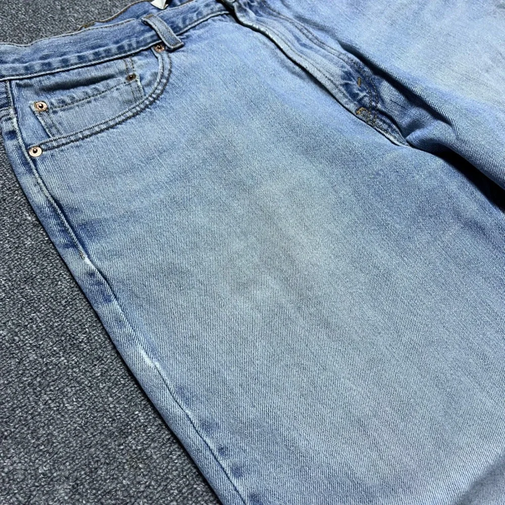 Levi's Relaxed Fit Jeans 38x30 Light  Blue Denim Distressed Straight‎ 90CCCAN1